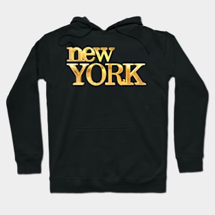 New York | Gold | Pop Art Hoodie